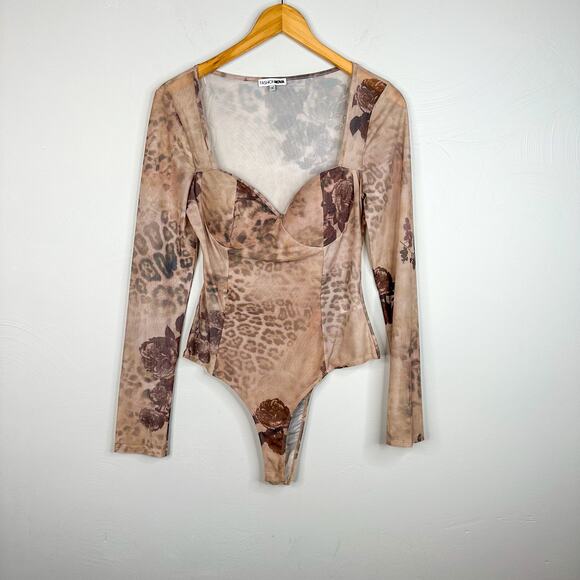 Fashion Nova Wild Feeling Mesh Bodysuit - Picture 3 of 10